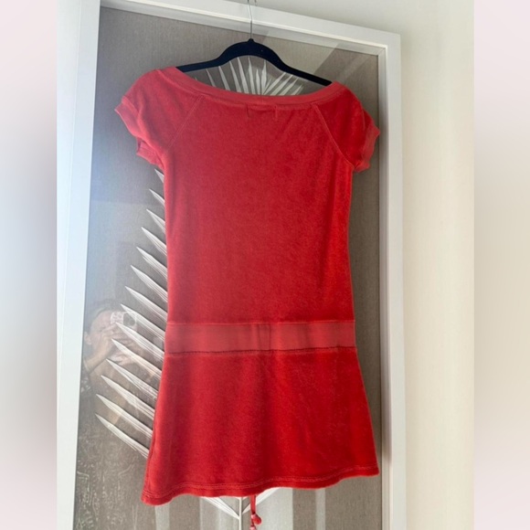 vintage juicy couture coral pink terry cloth dress - Picture 2 of 5